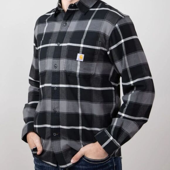 Carhartt Rugged Flex Midweight Flannel L/S Shirt - Picture 1 of 7